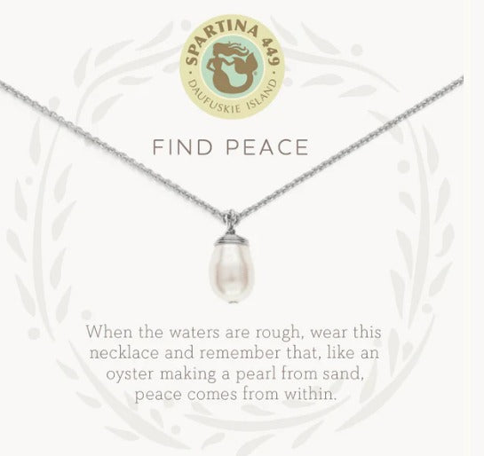 Peace/Pearl Necklace