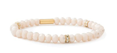 Cream Stretch Bracelet