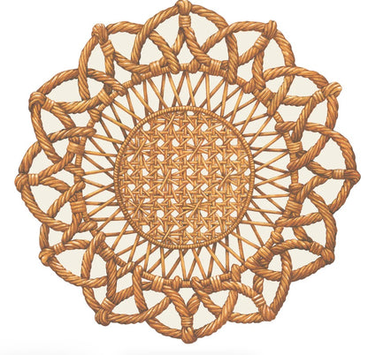 Die-cut Rattan Weave Placemat