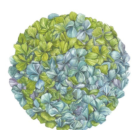 Die Cut Hydrangea Placemat