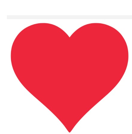 Die-cut Red Heart Placemat