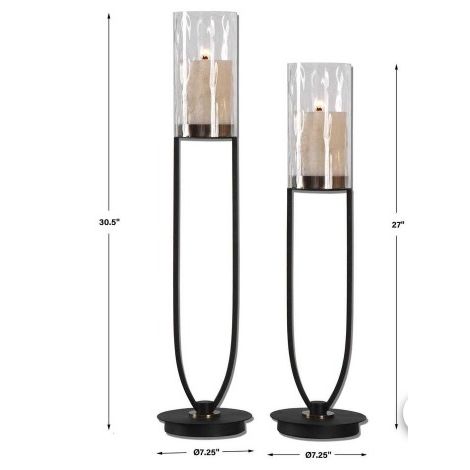 DURGA CANDLEHOLDERS, S/2