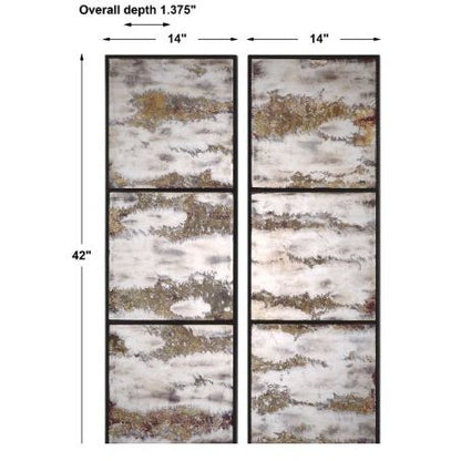 Rahila Mirrored Wall Panels, S/2