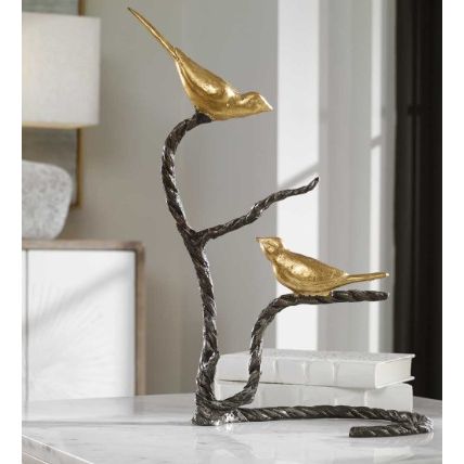 Birds on a Limb Sculpture