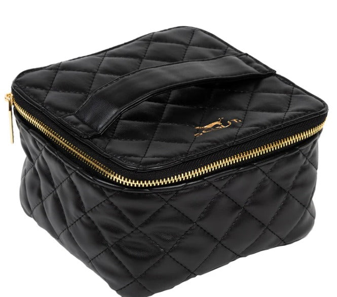 Black Quilted Hidden Gem Jewelry Case