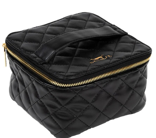 Black Quilted Hidden Gem Jewelry Case