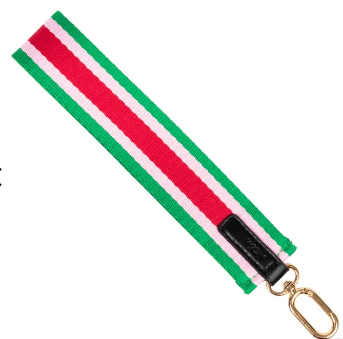 3 Color Stripe On Hand Wrist Strap