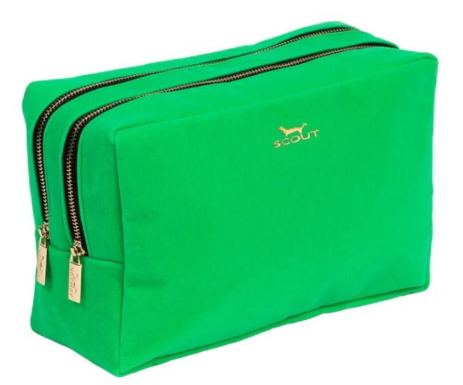 Green Velvet 2-Way Toiletry  Bag