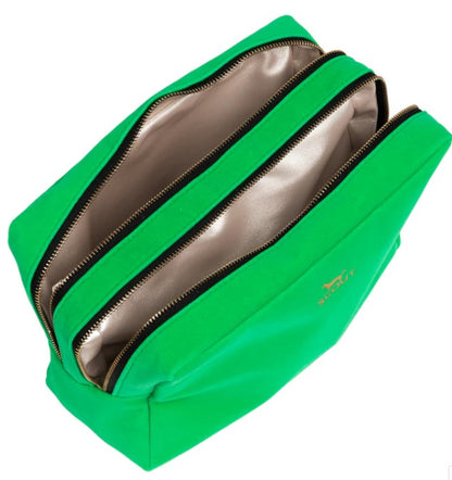 Green Velvet 2-Way Toiletry  Bag