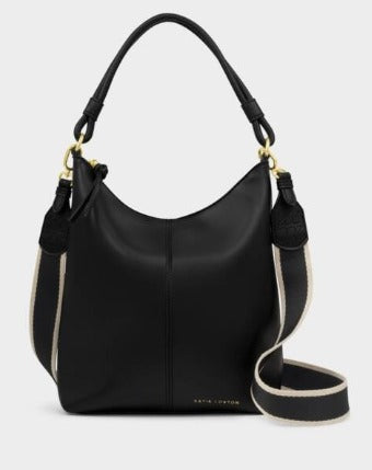 Black Hallie Satchel Bag