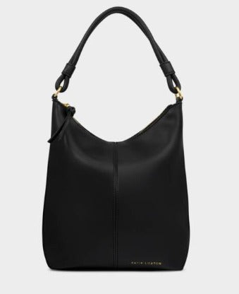 Black Hallie Satchel Bag