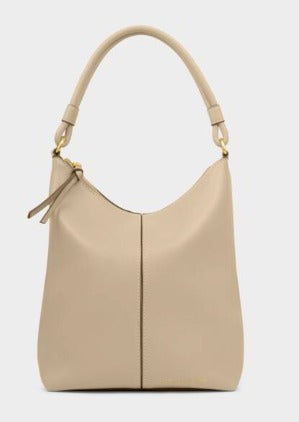 Light Taupe Hallie Satchel Bag