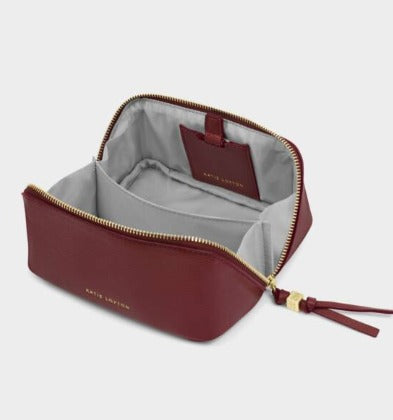Cherry Fold-Out Mirror Makeup Bag