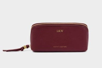 Cherry Fold-Out Mirror Makeup Bag