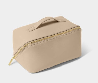 Large Make Up And Toiletry Bag in Light Taupe