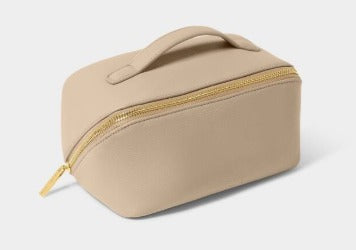 Medium Make Up & Toiletry Bag in Light Taupe