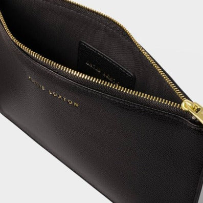 Hallie Wristlet Pouch in Black