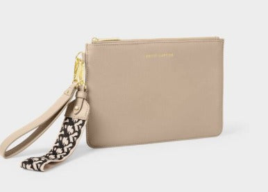 Hallie Wristlet Pouch Light Taupe