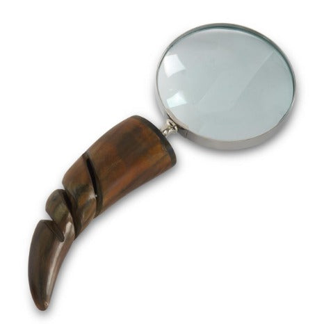 Carved Horn Handle Magnifying Glass