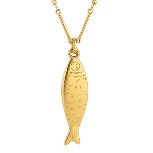 Adoni Fish Pendant Necklace