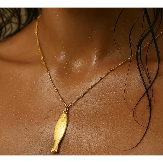 Adoni Fish Pendant Necklace