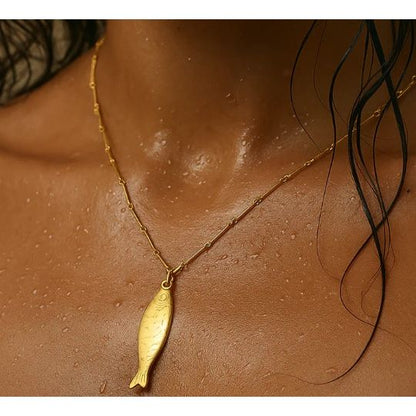 Adoni Fish Pendant Necklace