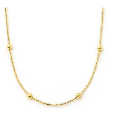 Rozlyn Beaded Ball Chain Necklace