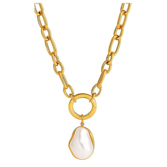 Langston Baroque Pearl Pendant Necklace