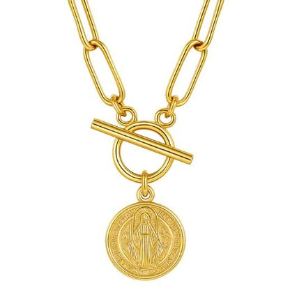 Rowan Toggle Chain Coin Necklace