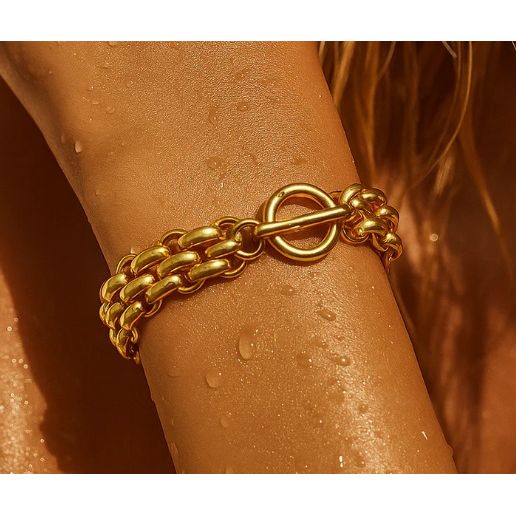 Rosalinda Chunky Chain Toggle Bracelet 