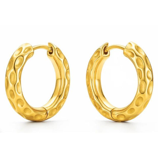 Blakely Hammered Mini Hoop Earring