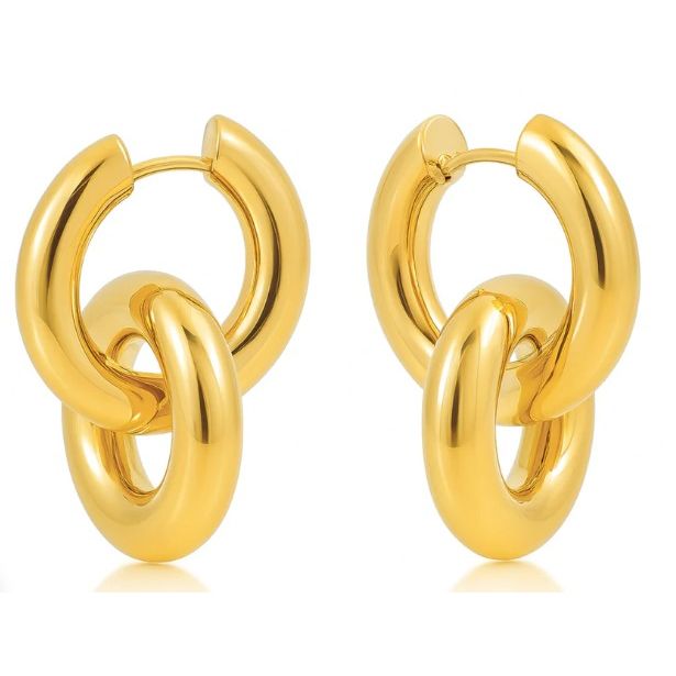 Solana Interlocking Hoop Earring