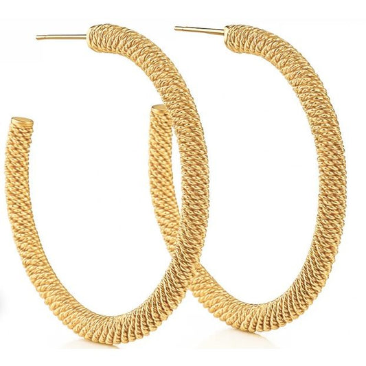 Lou Large Mesh Hoop Earring