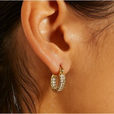 Lyndsay Huggie Hoop Earring