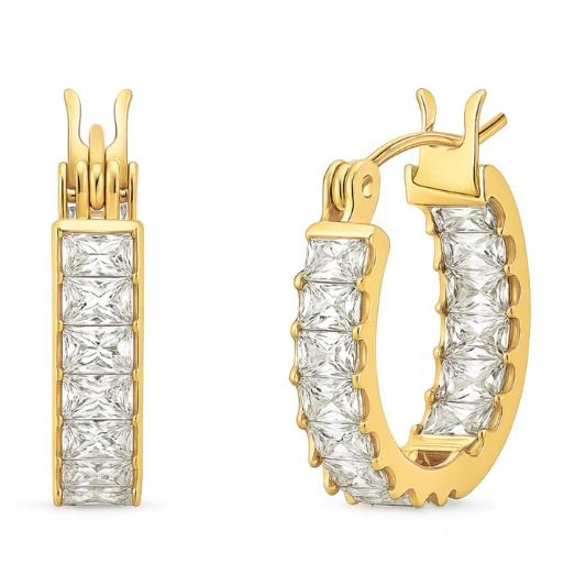 Lyndsay Huggie Hoop Earring