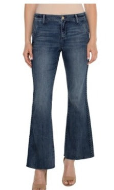 hannah flare w/braided trim
