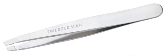 Platinum Silver Slant Tweezer