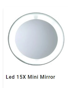 LED LIGHTED MIRROR 15X