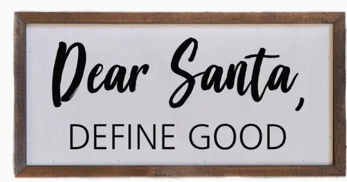 Dear Santa Define Nice