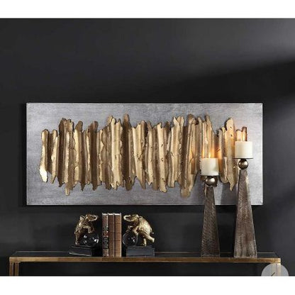 LEV METAL WALL DECOR, SILVER