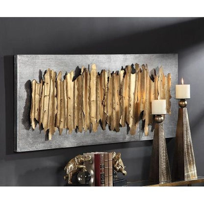 LEV METAL WALL DECOR, SILVER