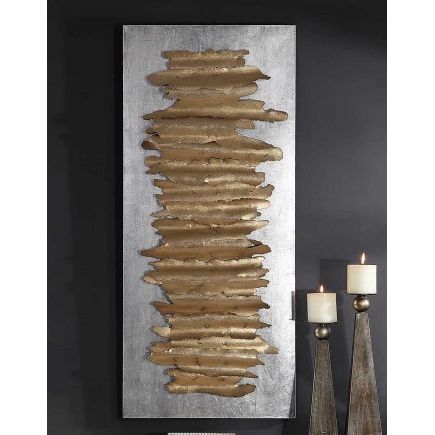 LEV METAL WALL DECOR, SILVER