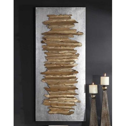 LEV METAL WALL DECOR, SILVER