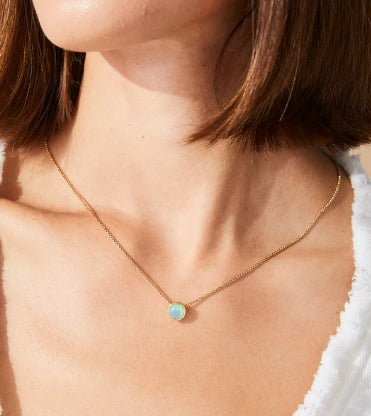 Lighthouse Necklace 18" Sea Foam