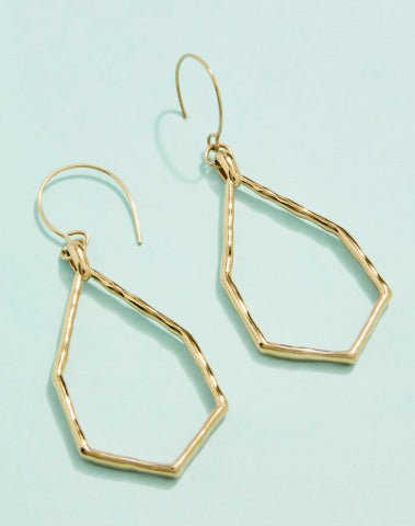 The Point Earrings Gold