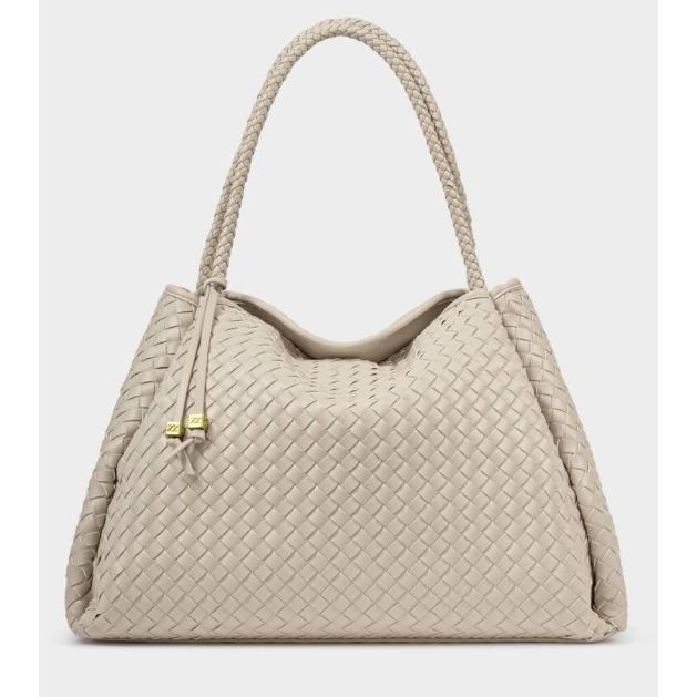 Oyster Nova Hand Woven Large Shoulder Bag