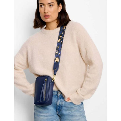 Midnight Blue Hallie Small Crossbody Bag