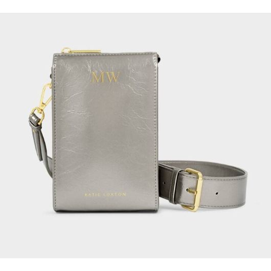 Pewter Avery Slim Crossbody Bag