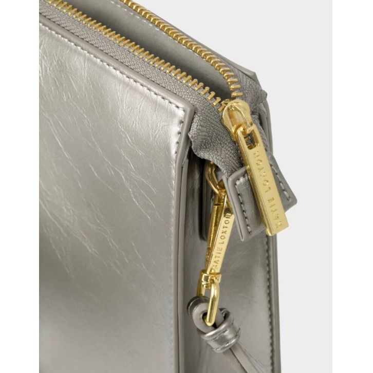 Pewter Avery Slim Crossbody Bag