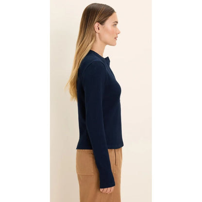 Dark Indigo Thermal Henley Top